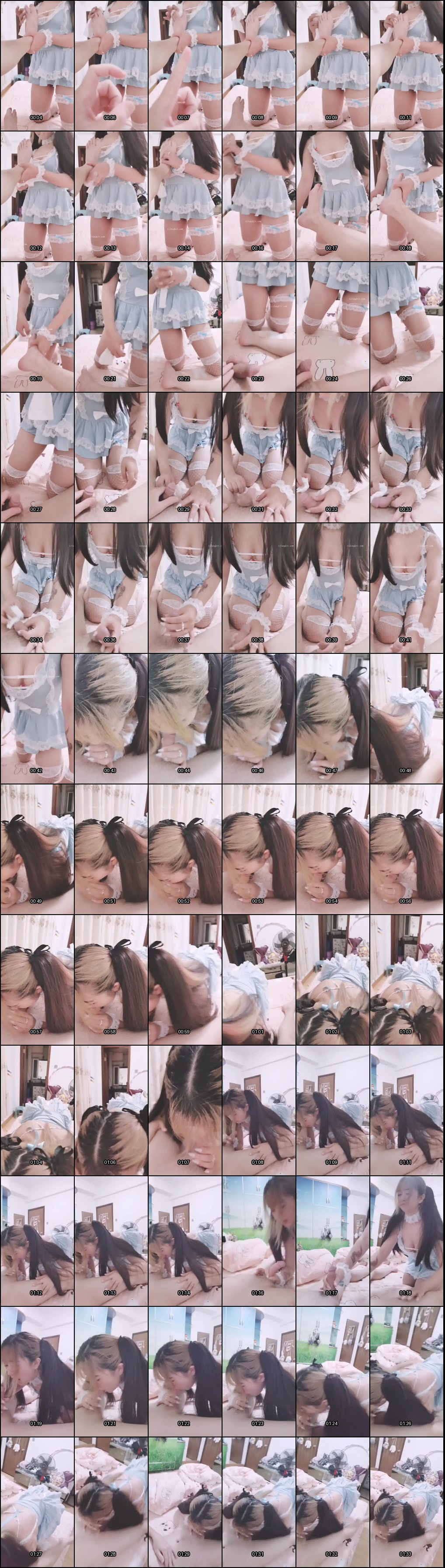 小芽芽不乖：二次元萝莉小母狗SM捆绑深喉口爆吞精