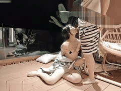 大学校花女神捆绑调教强制高潮！电梯口交训练+户外露台激发反差婊M属性，后入中出绝叫巅峰