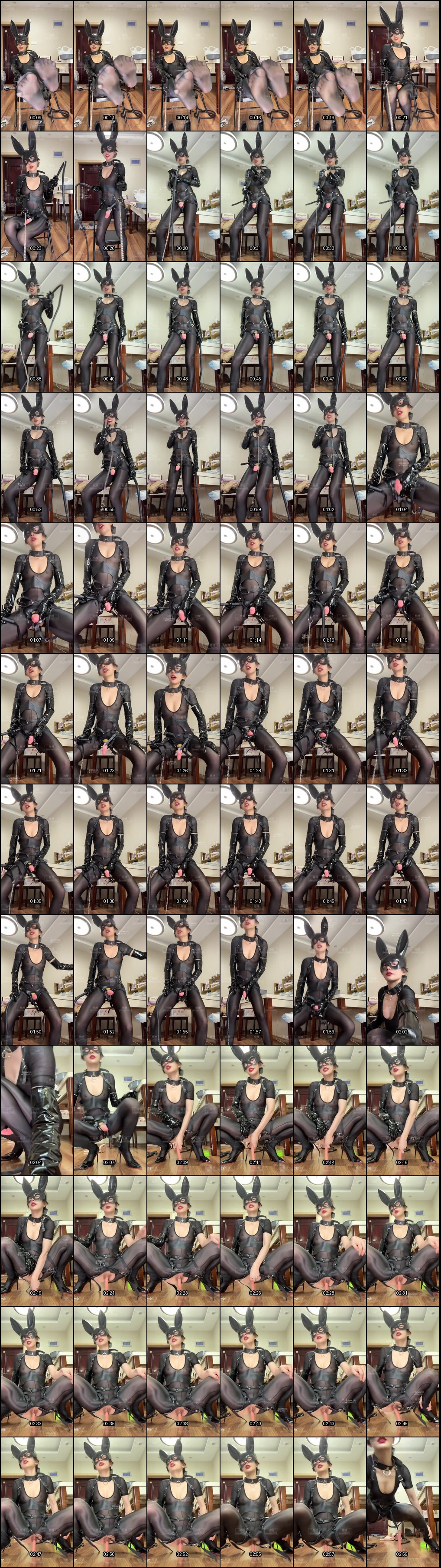 蒙眼黑丝调教狂欢：桔梗默默酱双穴齐插白浆喷射高潮失禁