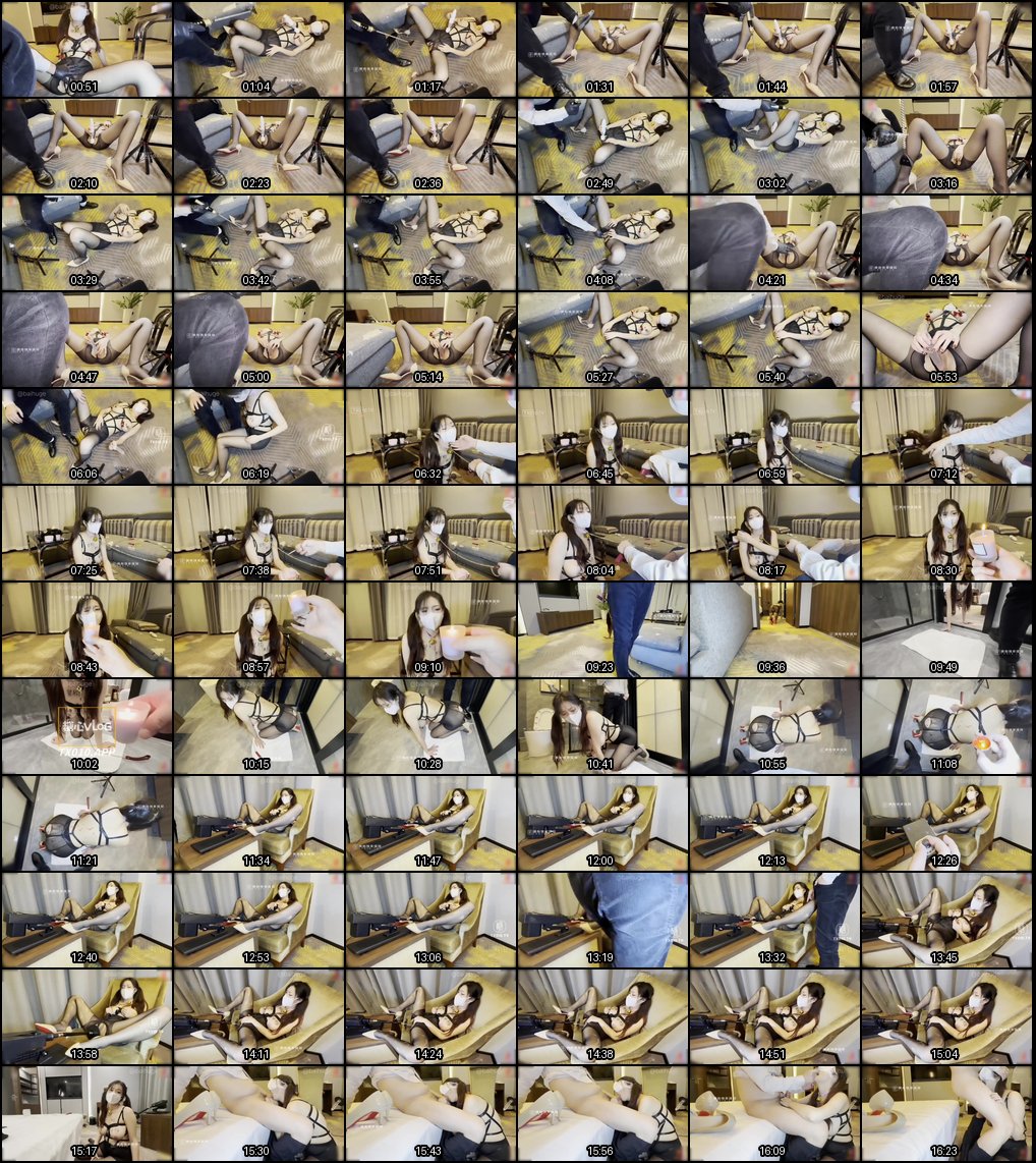 粉嫩萝莉丝袜SM调教：鞭打滴蜡炮机狂插嫩穴高潮