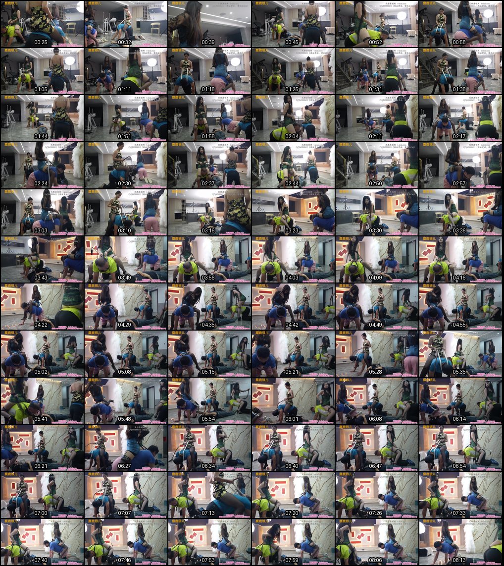 麋鹿银儿内地FEMDOM调教私拍：女主俱乐部激情出品