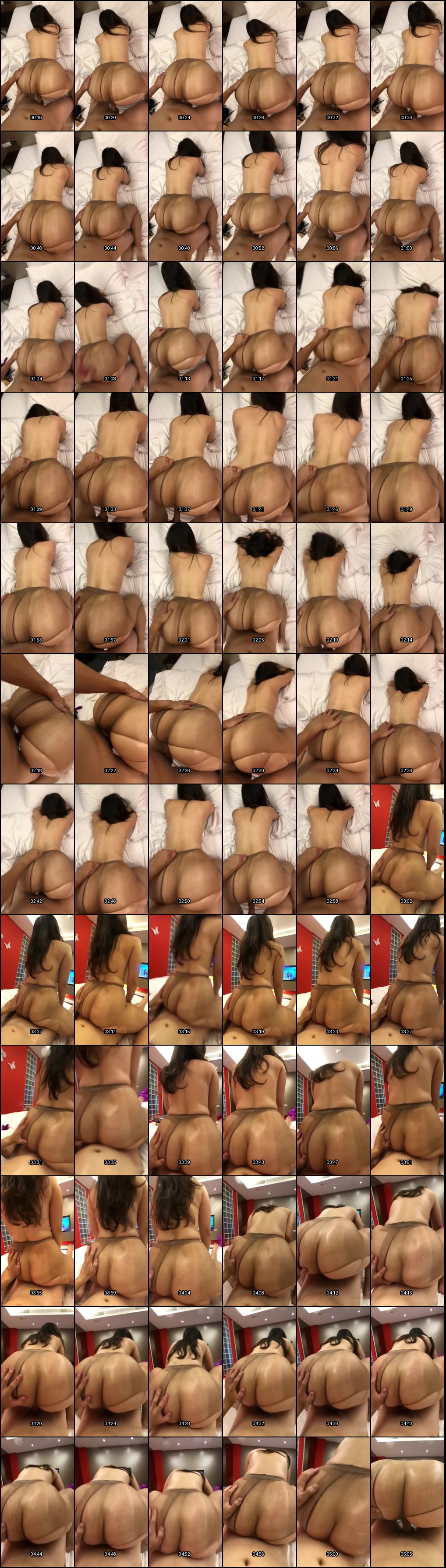 撕裂棕色丝袜猛后入肥臀人妻！啪啪声诱人回荡