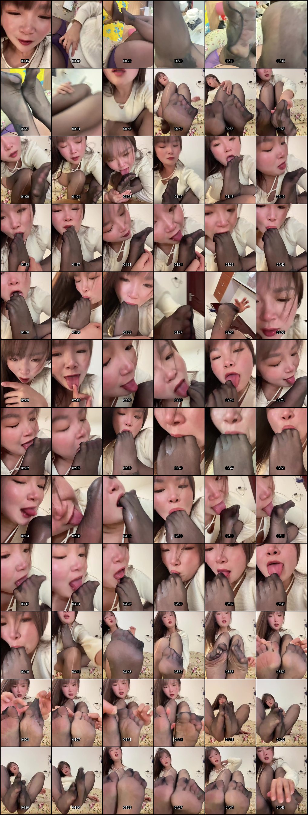 丰乳肥臀风流少妇丝足诱惑：淫语足交舔脚全裸自慰