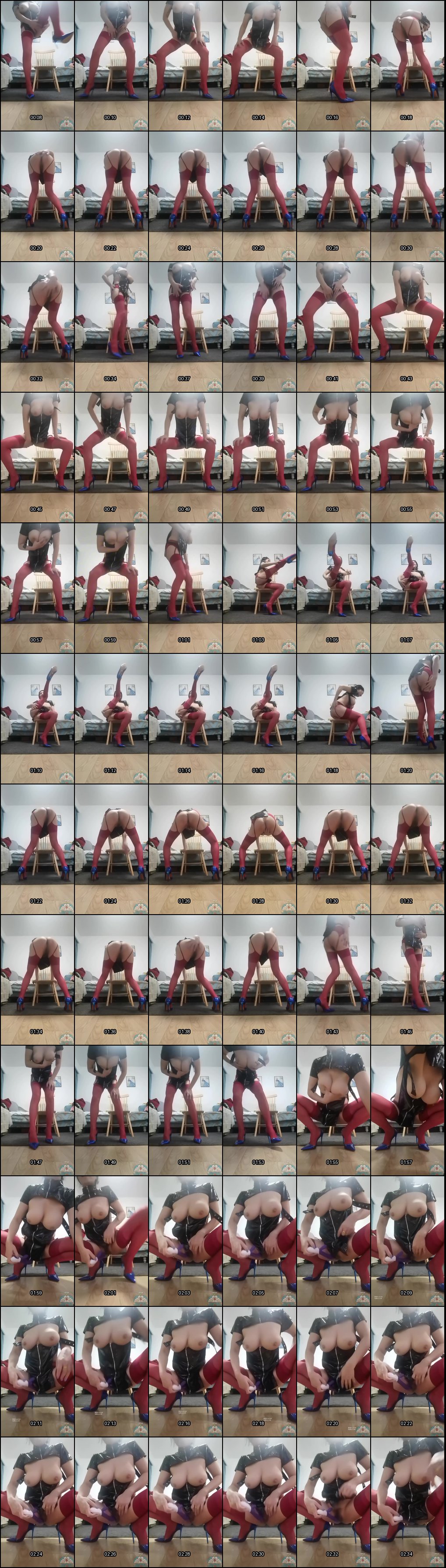 惠子阿姨自慰诱惑：自然巨乳玩弄超舒服，红色丝袜骚逼痒等你来挠