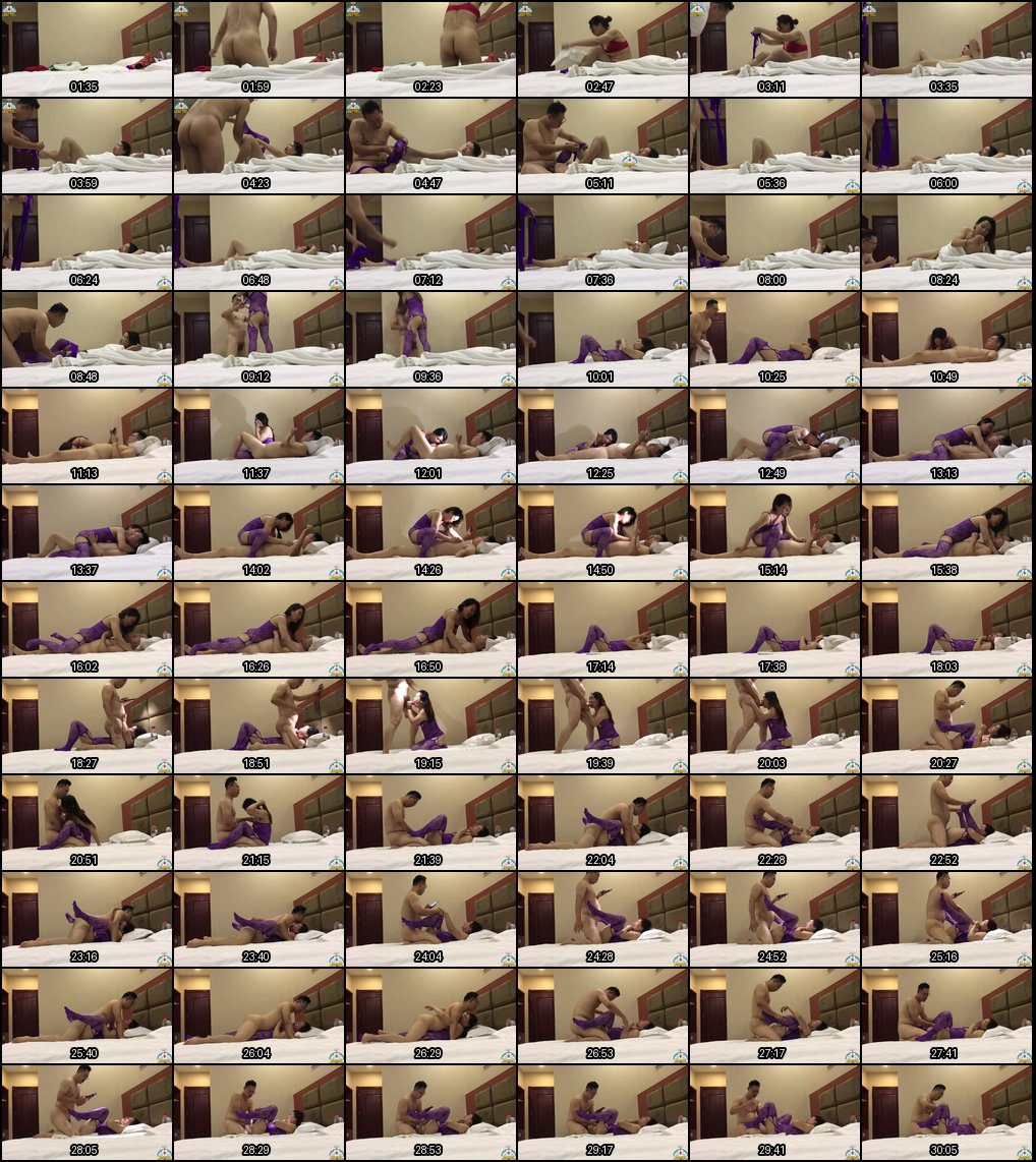 熟女性瘾大爆发！紫色情趣内衣诱惑姐姐各种姿势狂欢，男方结束后阿姨手指自慰高潮