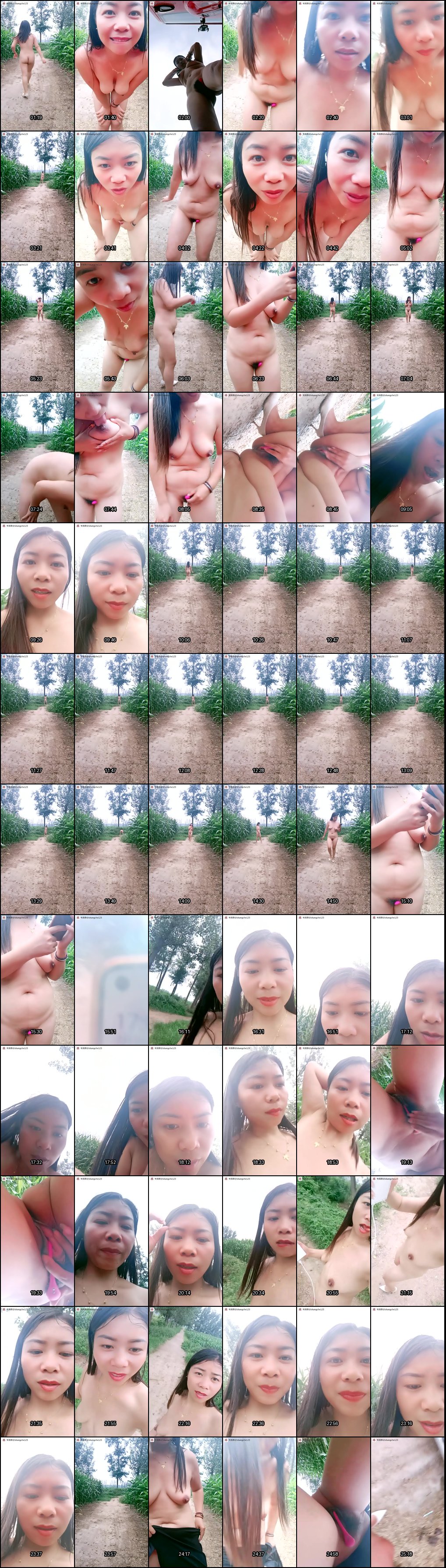 农村骚人妻玉米地抠逼自慰喷水狂潮 露天洗澡口交激战啪啪