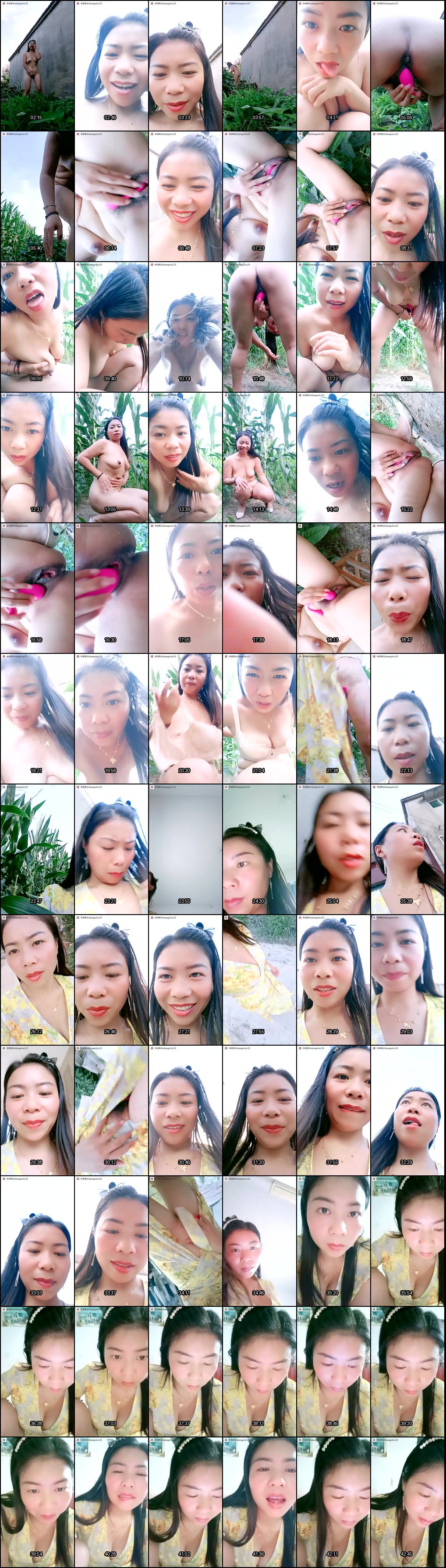 农村骚人妻玉米地抠逼自慰喷水狂潮 露天洗澡口交激战啪啪