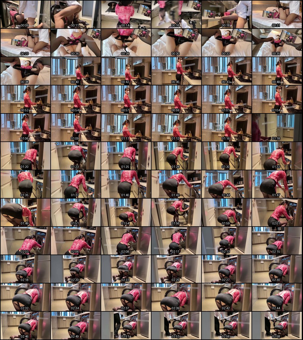 20岁极品大屁股后妈穿开档黑丝勾引继子，乱伦舔穴太刺激！