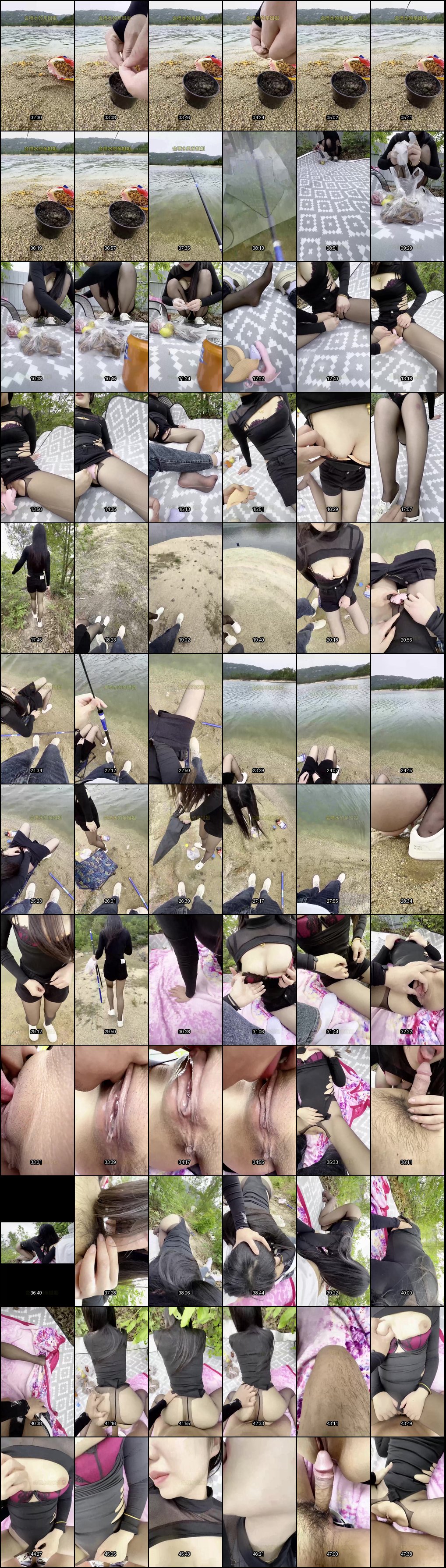 野外水库亲姐乱伦实录：露营激情开操被路人大爷驱赶，一边吵架一边抠逼疯狂潮喷全过程