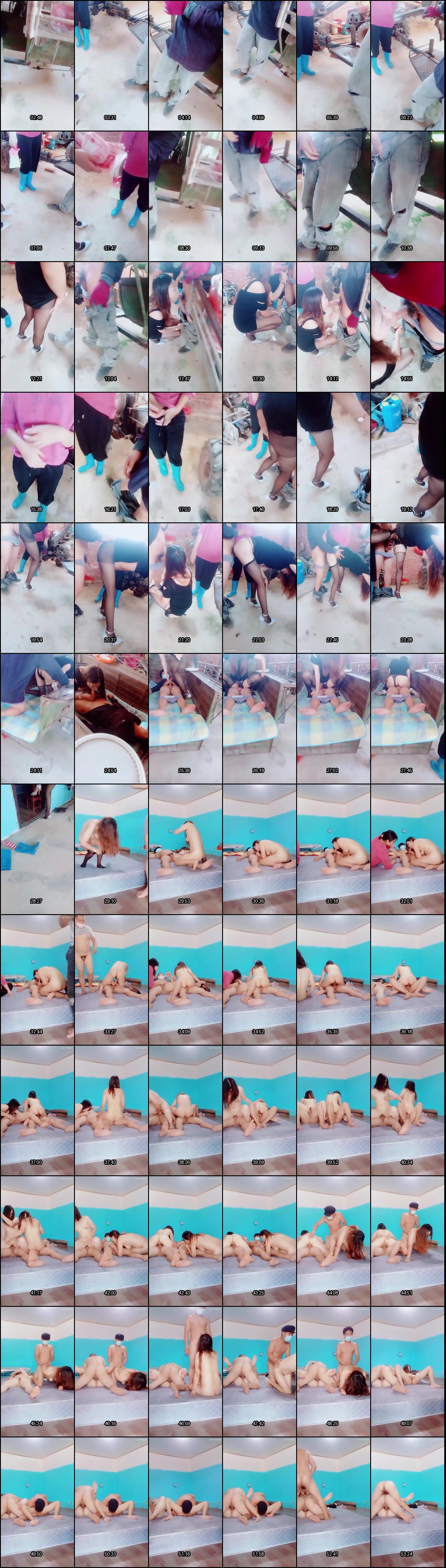 农村换妻狂欢：少妇花钱让50岁大叔操老婆，阿姨抬腿助兴一家乐融融