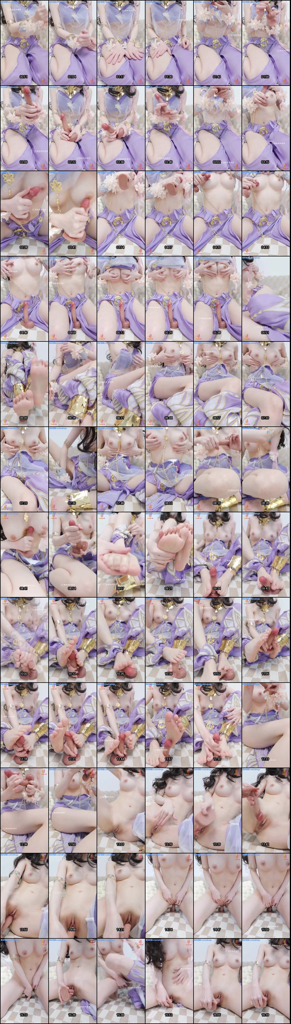 安安老师情人节玉足侍奉：白虎少女榨精假阳具自慰诱惑