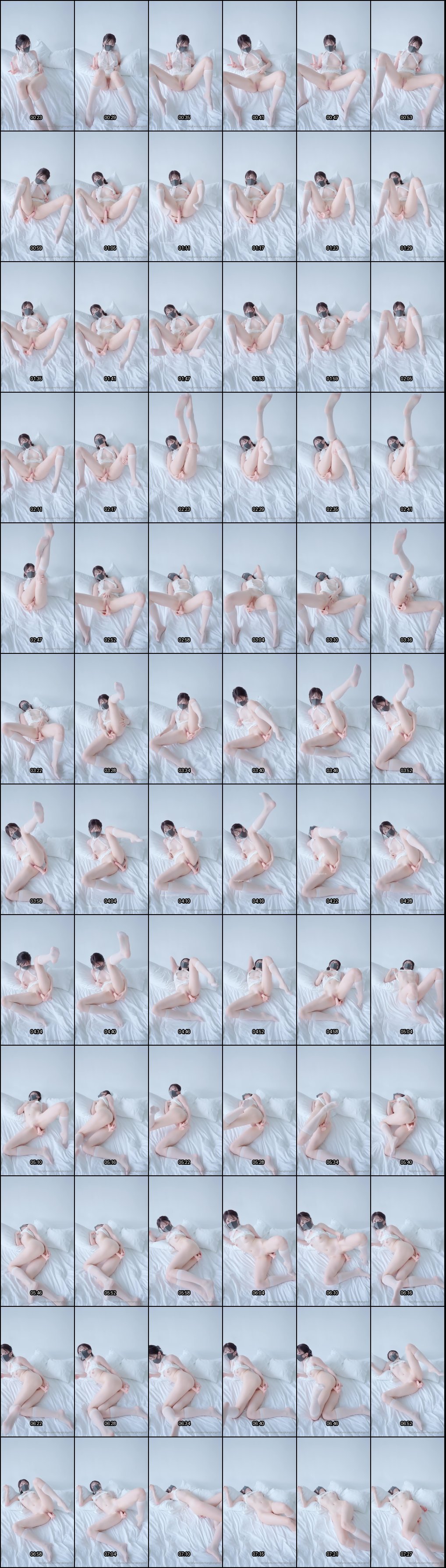 反差萝莉玩偶姐姐极品粉嫩白虎一线天，口交内射流出全过程