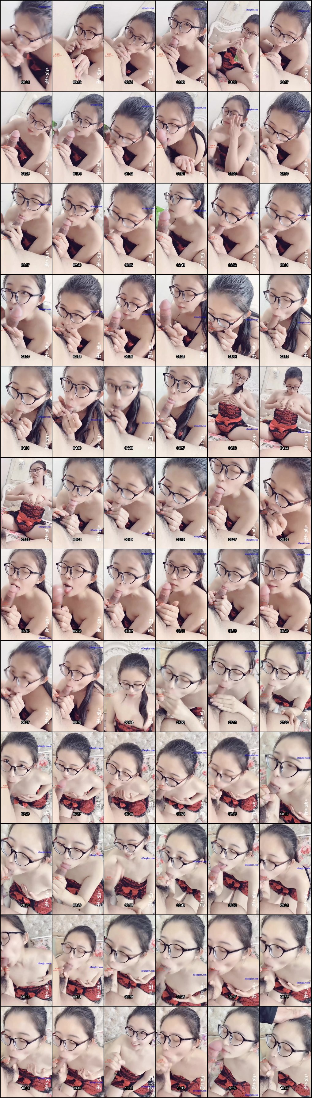 高颜值OL嫩妹床上自慰岔腿诱惑，眼镜萝莉颜射高潮