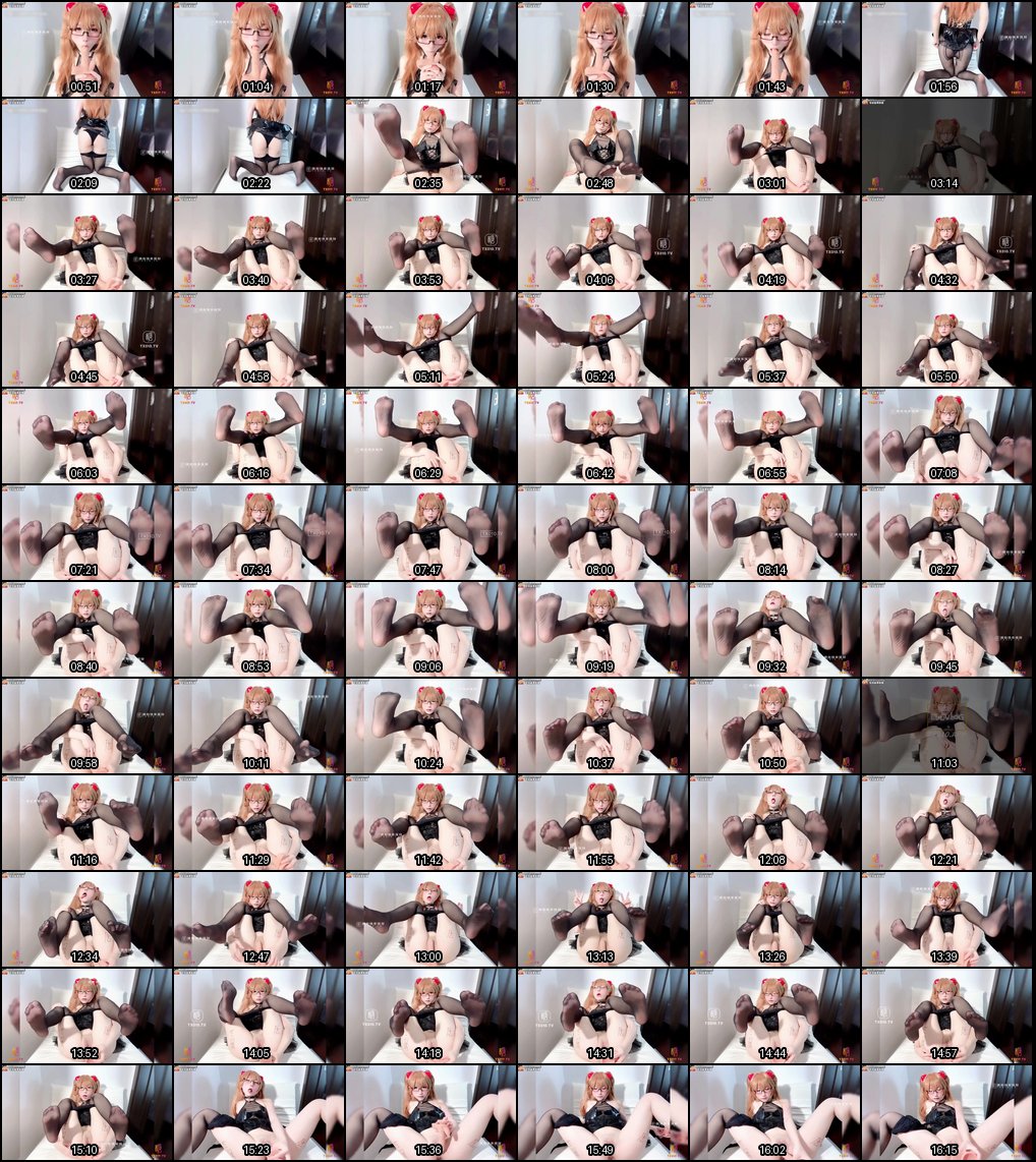 极品双马尾白虎少女黑丝自慰，美腿诱惑酥麻呻吟