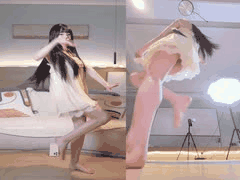 白虎萝莉少女的双腿心跳舞：双视角极致诱惑