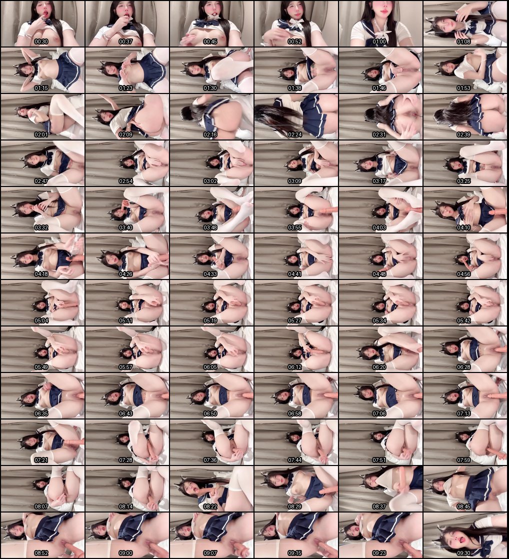 可爱白虎萝莉少女：小衣服显大胸，娇小身材诱人可爱