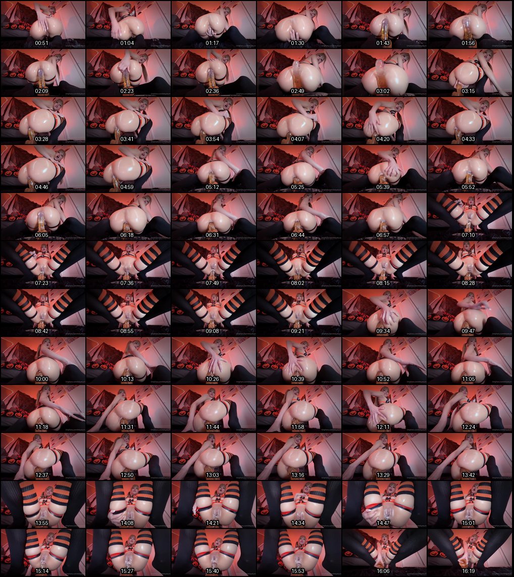 白虎萝莉少女的圆润蜜桃臀诱惑，像大桃子般诱人