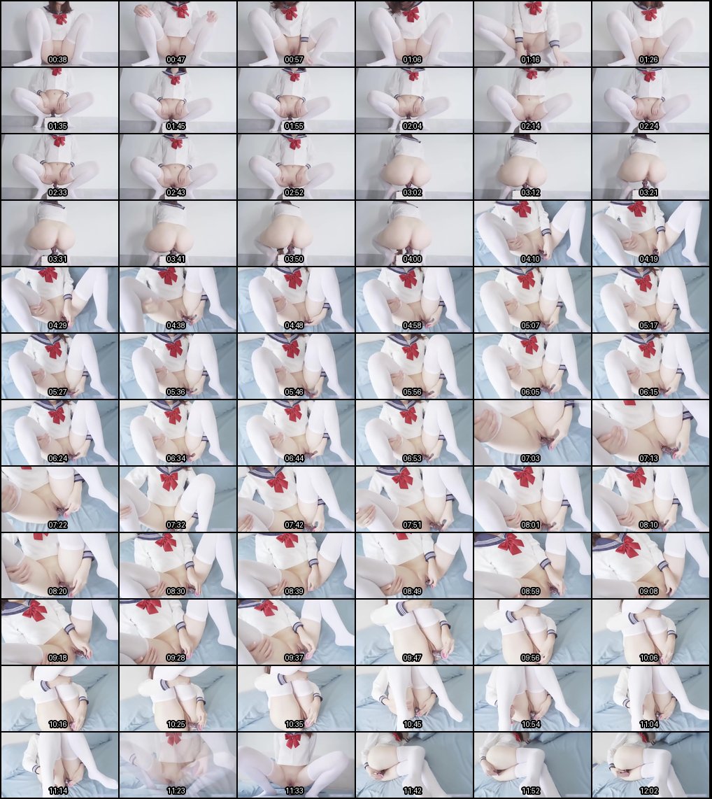 极品白丝JK萝莉在家毒龙自慰喷水，高潮浪叫腿软潮吹