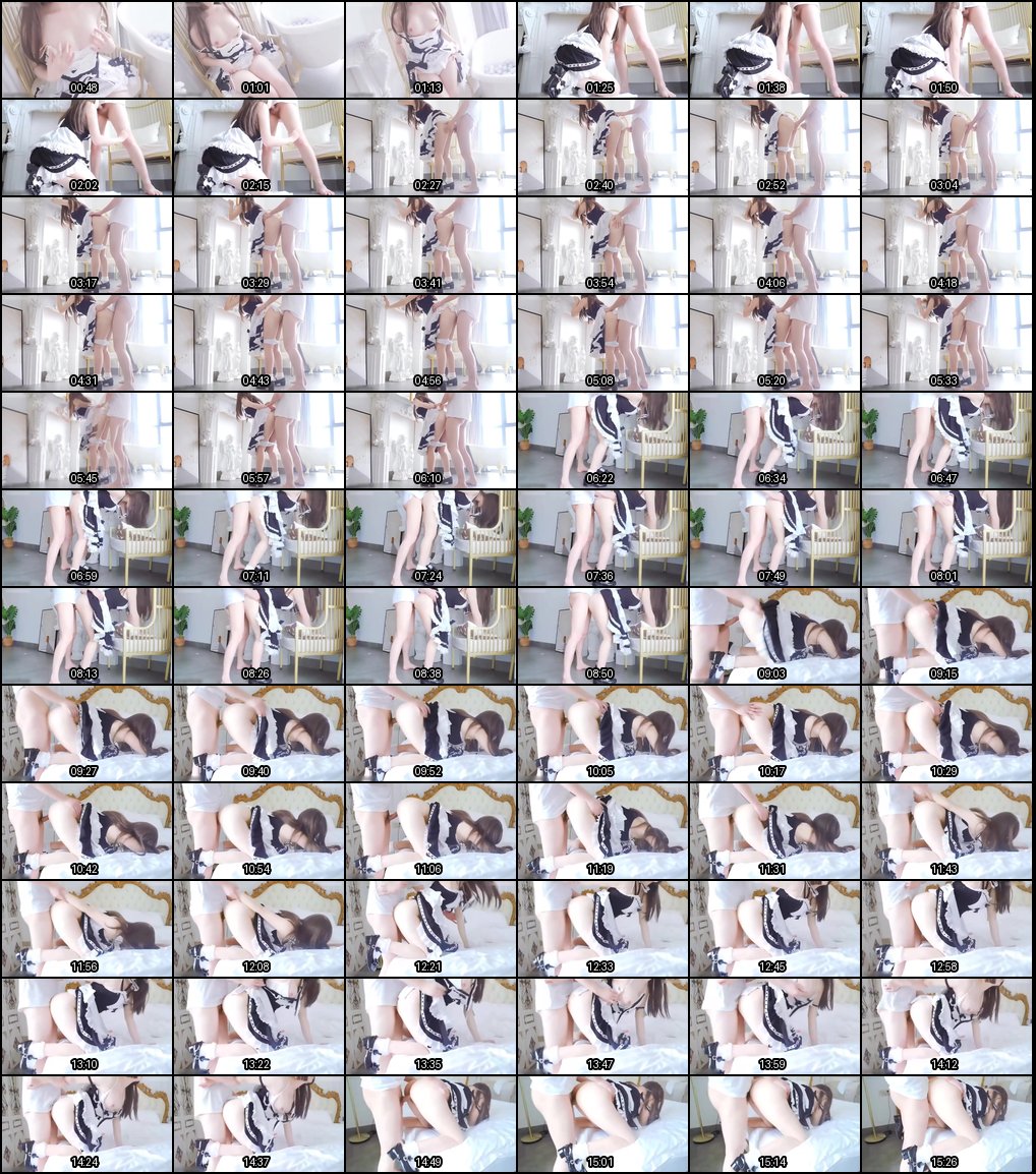 女仆装萝莉诱惑：后入猛烈灌精，娇喘高潮连连