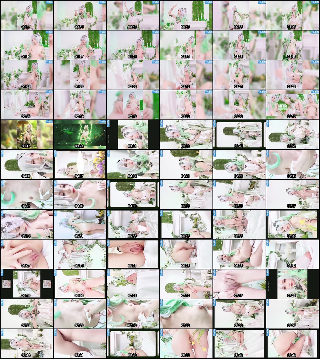 爆机少女喵小吉纳西妲Cosplay：萝莉诱惑梦幻写真极致美感