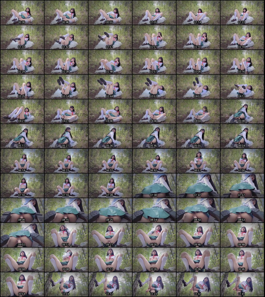 超人气萝莉福利姬Kittyxkum：绯红小猫JK美少女荒野自慰骑乘诱惑