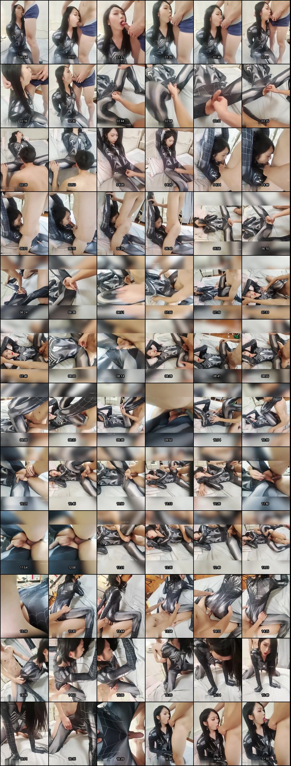 超美伪娘TS紫苑：暗黑蜘蛛侠装被直男狠操菊花，口爆吞精丝袜高潮合集！