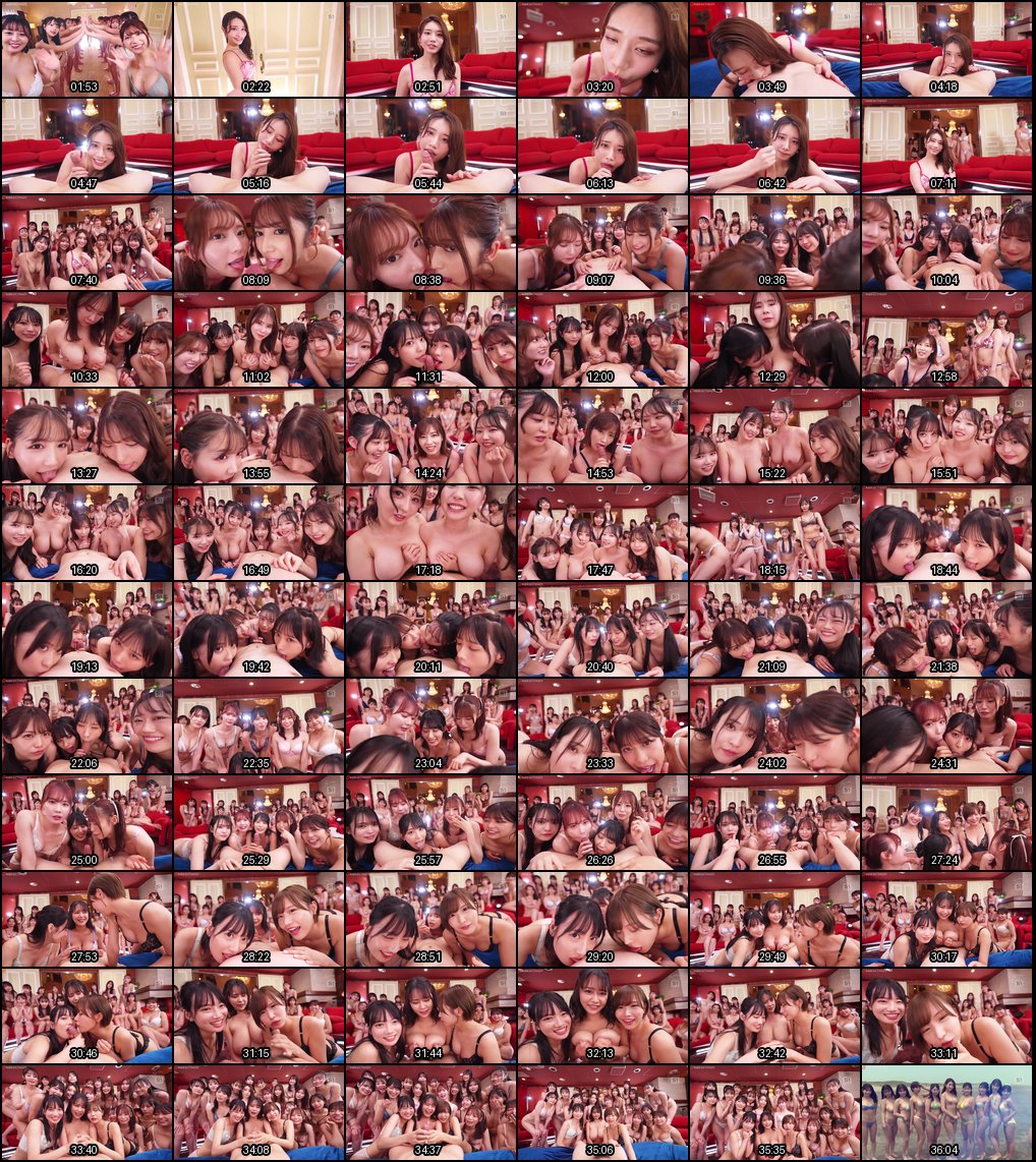 S1全明星24人后宫岛大乱交！河北彩伽、奥田咲、神楽ももか等多位美女无码狂欢