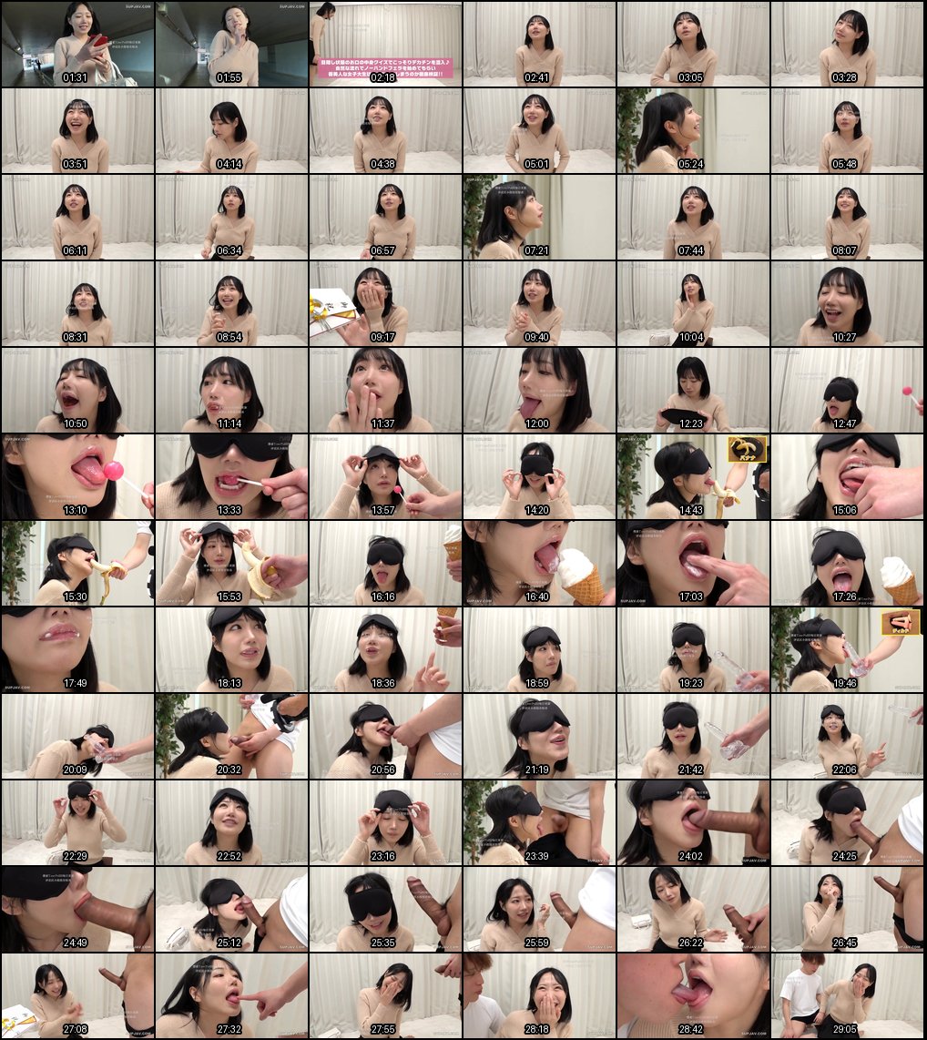 美唇女大学生蒙眼猜美食 巨根突现兴奋深喉吞精首尝生内射