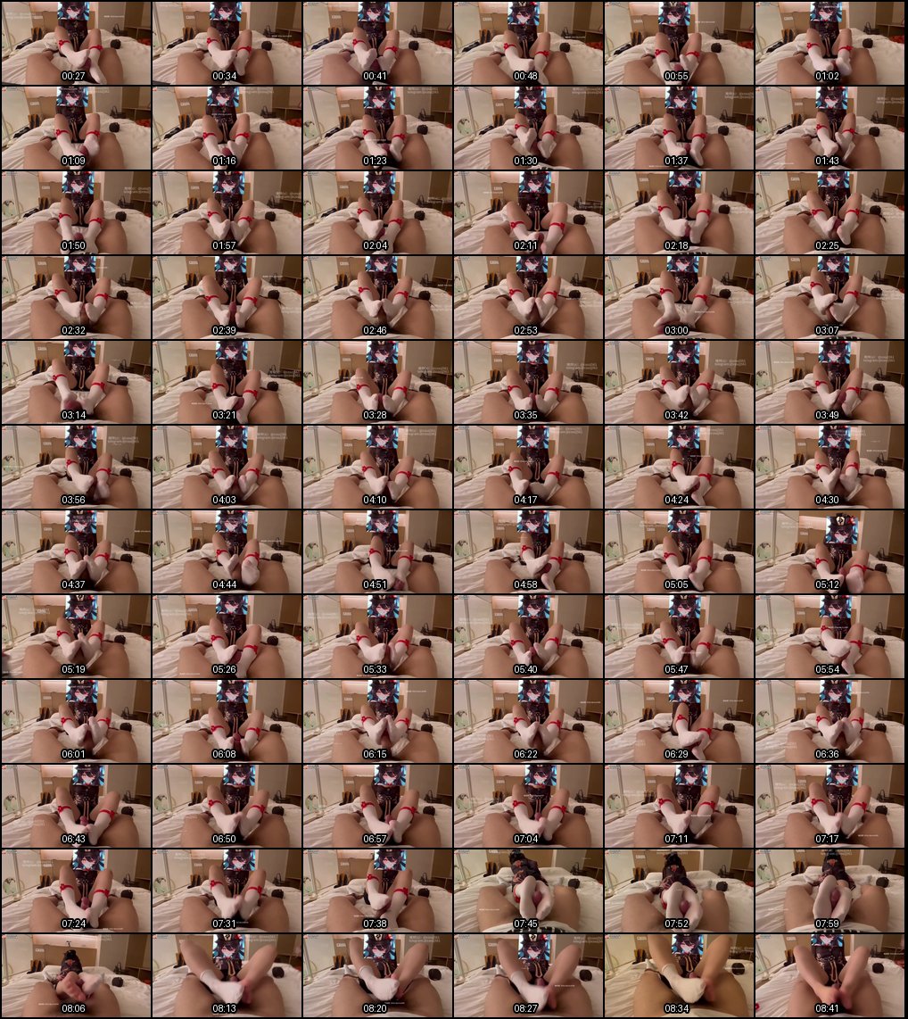 #cos #mn #coszj561 #推特 #圣火茶茶 #shenghuochacha #棉袜 原神 胡桃 白袜 足交 腿交