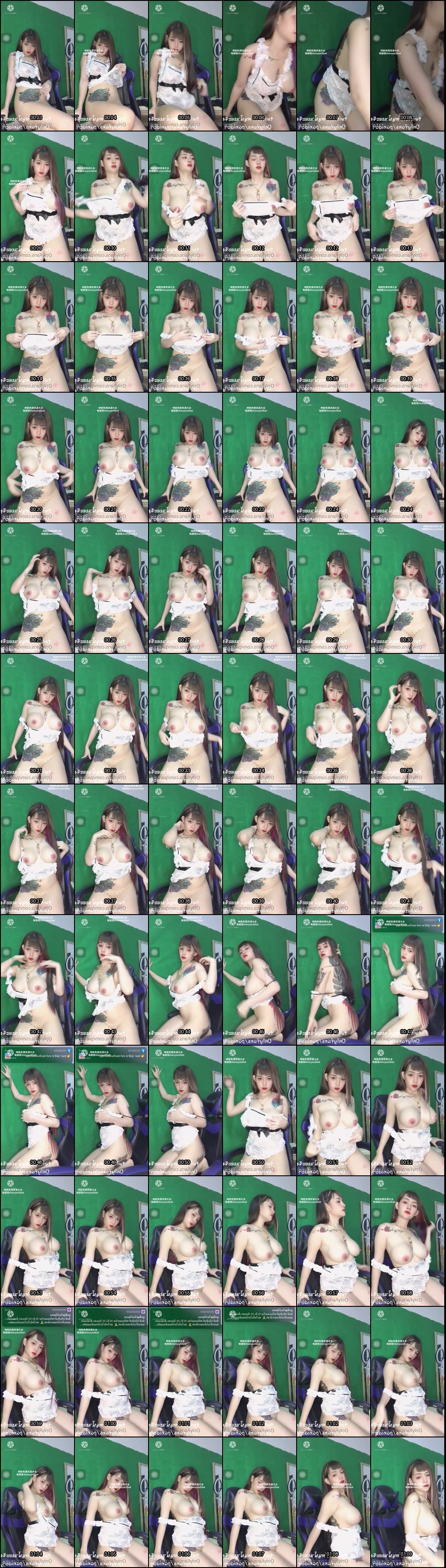 野性刺青女神爆乳自摸：多毛粉穴甜笑诱惑人心