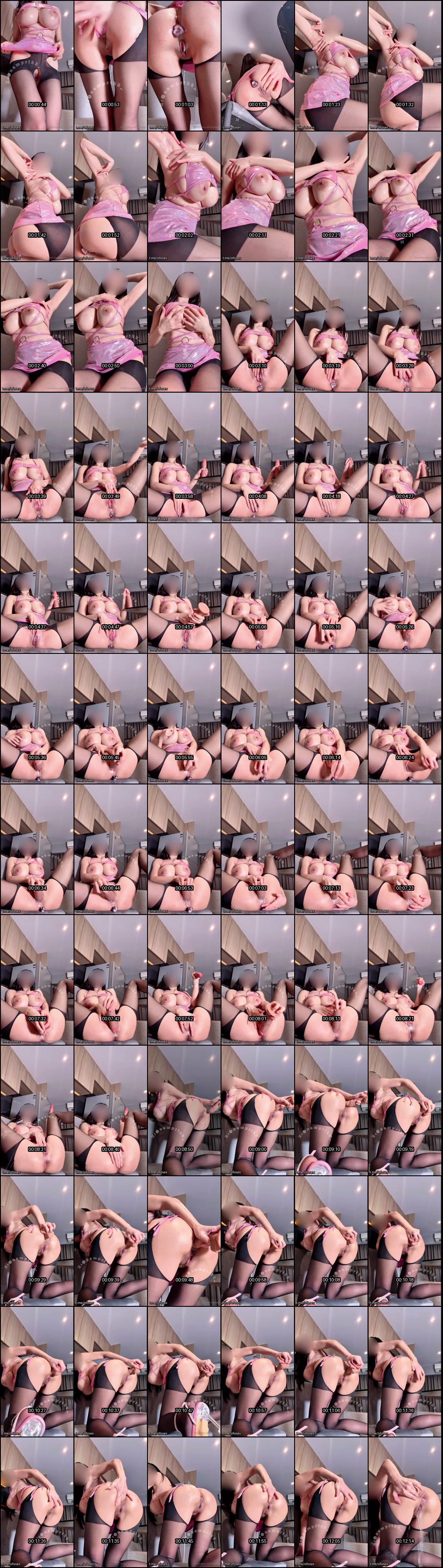 泰国巨乳尤物OF私拍诱惑_黑丝开档肛塞玩弄粉裙下湿穴_痉挛狂喷高潮不止