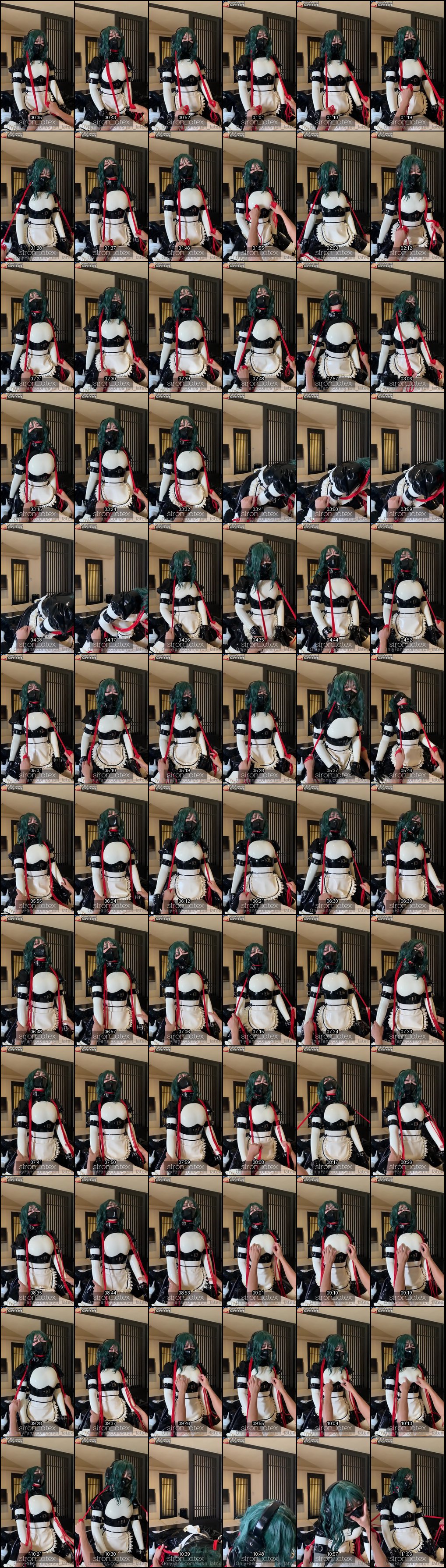 OnlyFans女仆cosplay诱惑：siron_latex皮衣皮裤自慰啪啪高潮秀