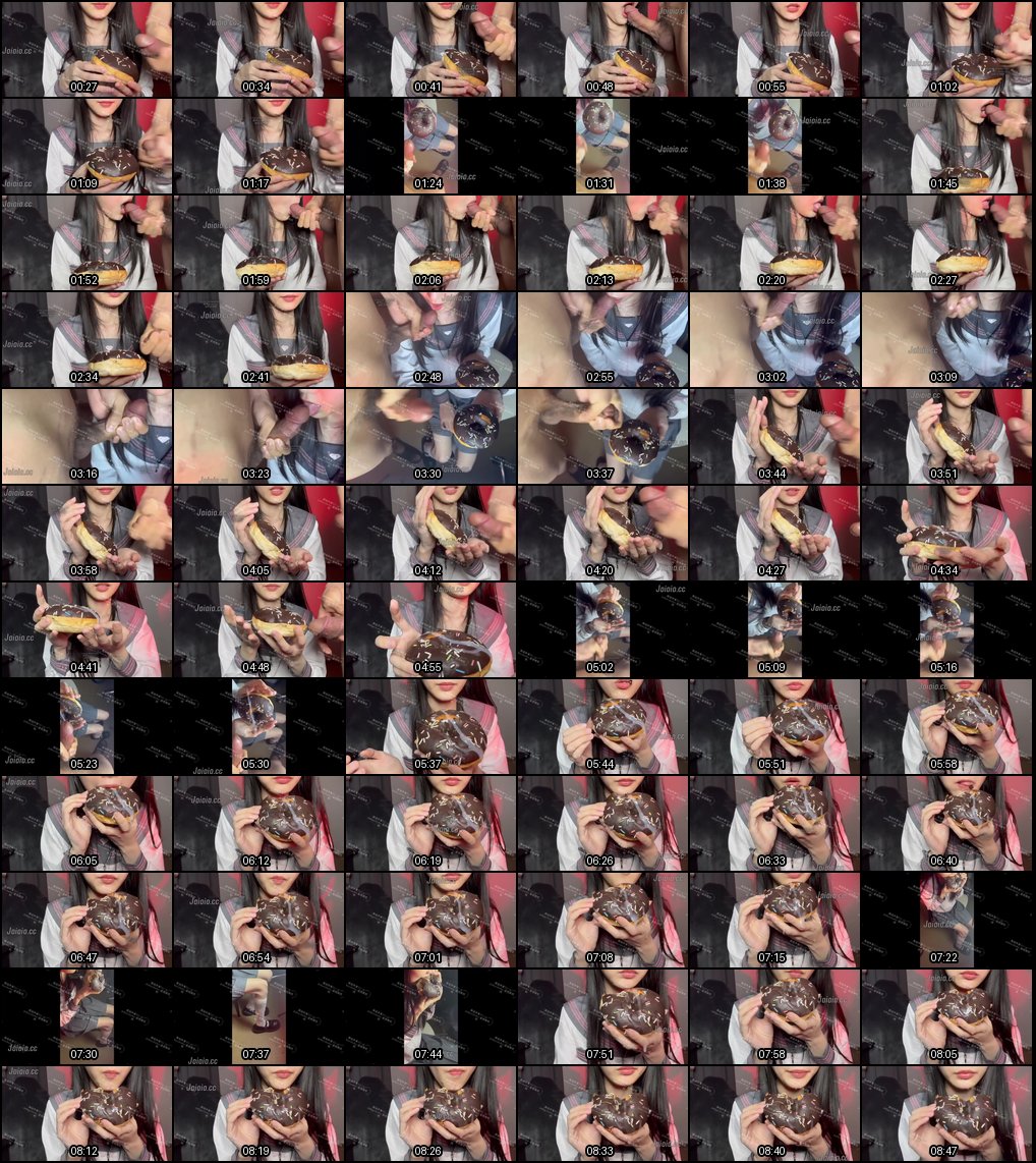 甜甜圈精液盛宴：咸甜交织的口感诱惑与拉丝高潮