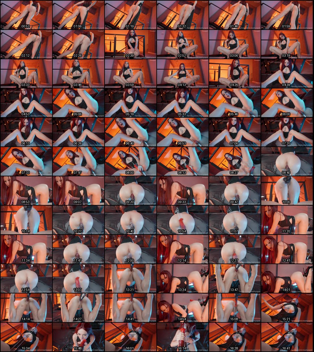 OnlyFans摩尔多瓦模特creamyspot：cosplay炮机高潮喷射