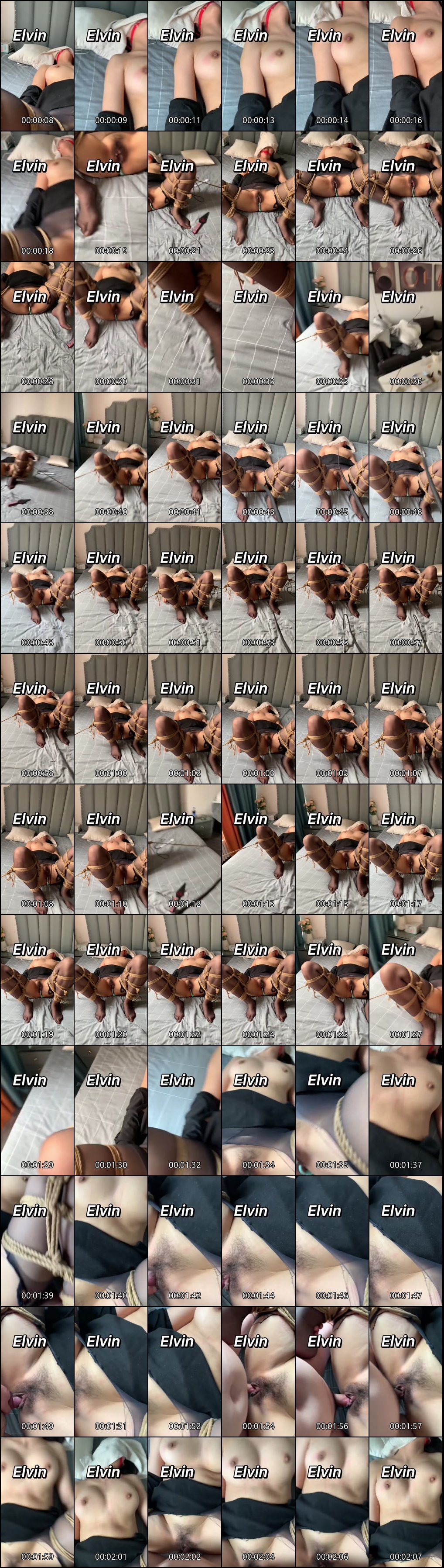 推特顶级SM调教师Elvin带你体验模特网红滴蜡走绳与羞耻训练全过程