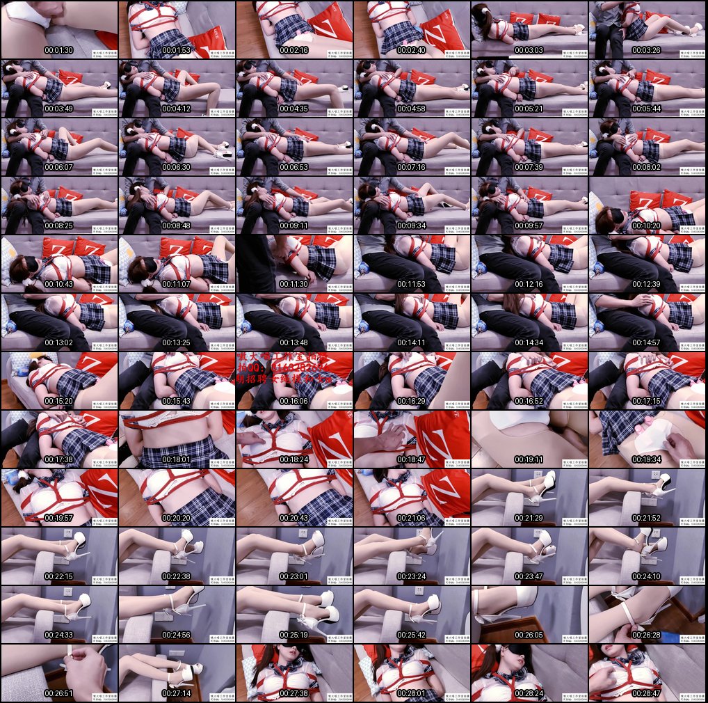 嗷大喵极致绳艺调教_紧缚束缚下的娇喘诱惑_欲火焚身无法自拔