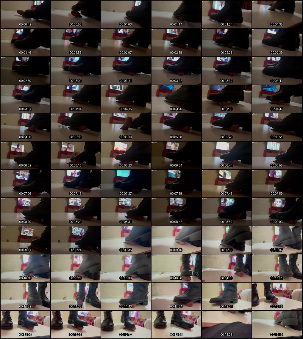 马丁靴女王隔板踩踏鞋交 推特足控诱惑