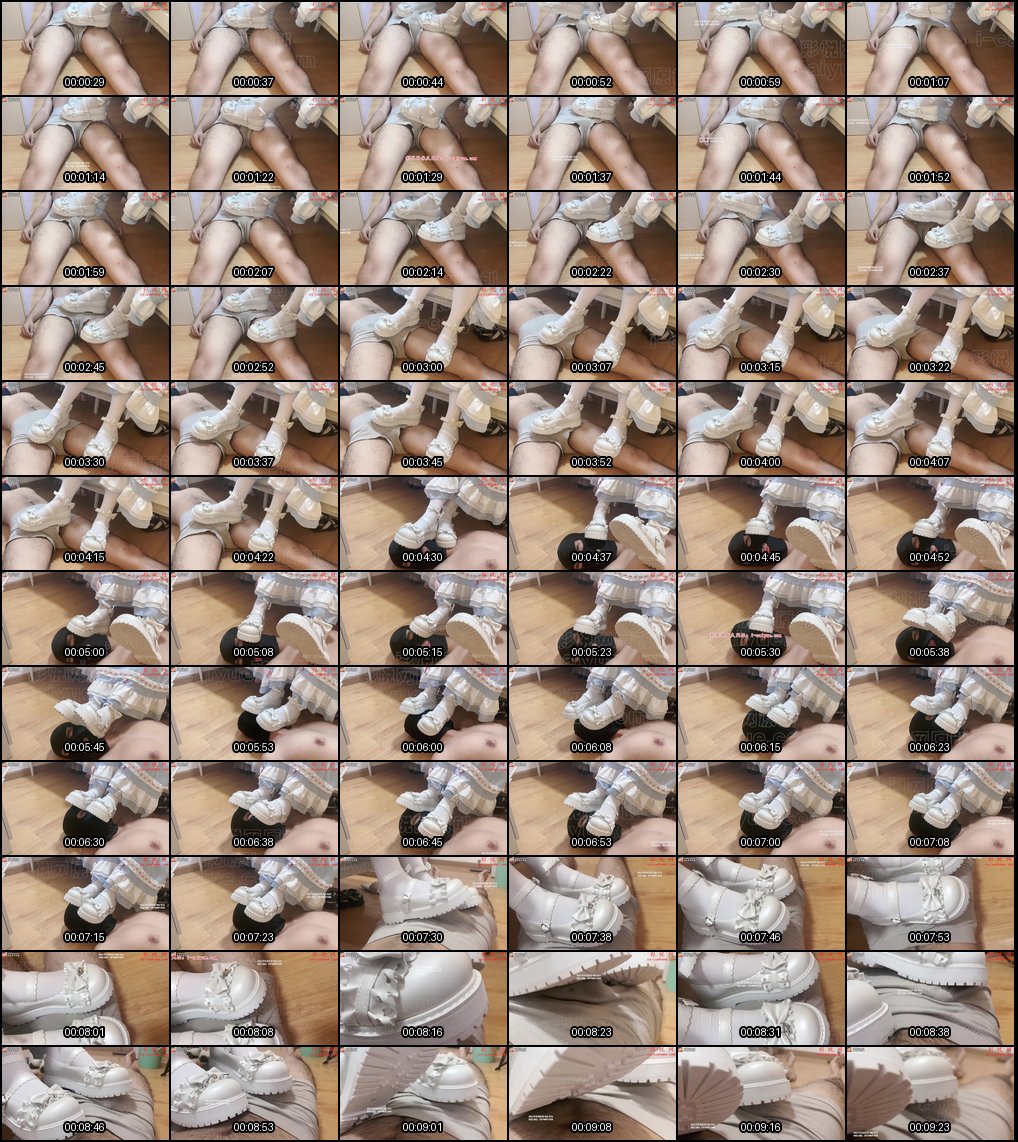 Lolita白丝少女鞋交踩脸隔内裤诱惑