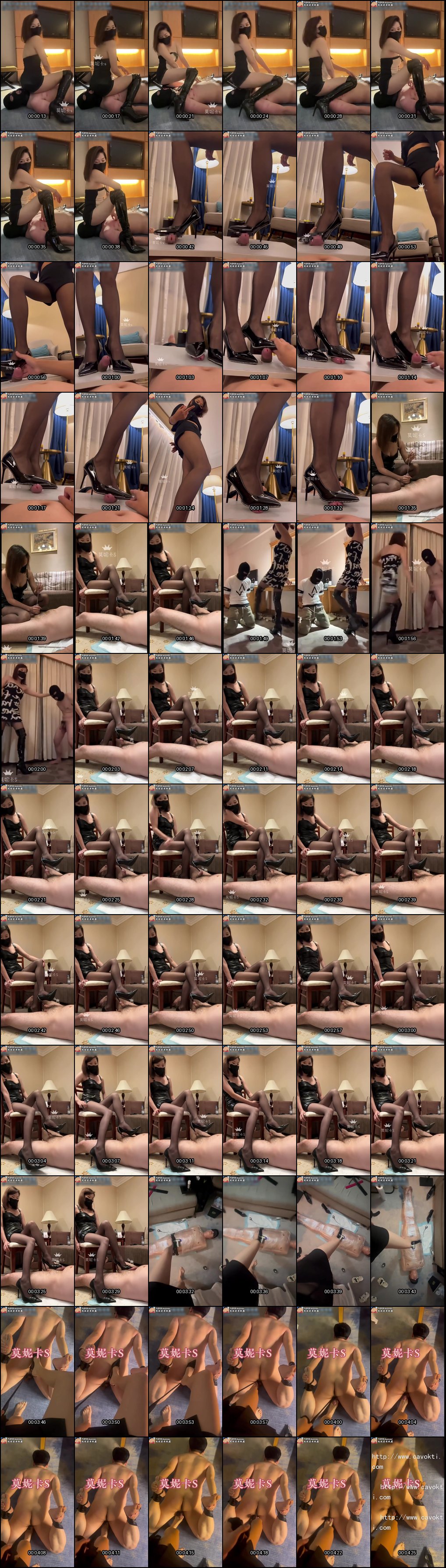 莫妮卡的足部诱惑盛宴_裸足舔舐_靴子踢裆与捆绑高跟鞋交