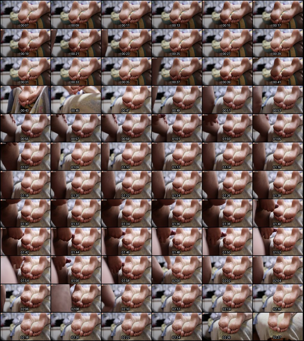 诱惑裸足背身足交 射满脚底极致高潮_1