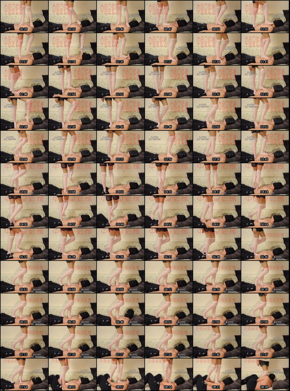 暴力Yoyo过膝厚丝袜调教，全身重踩踏SM激情