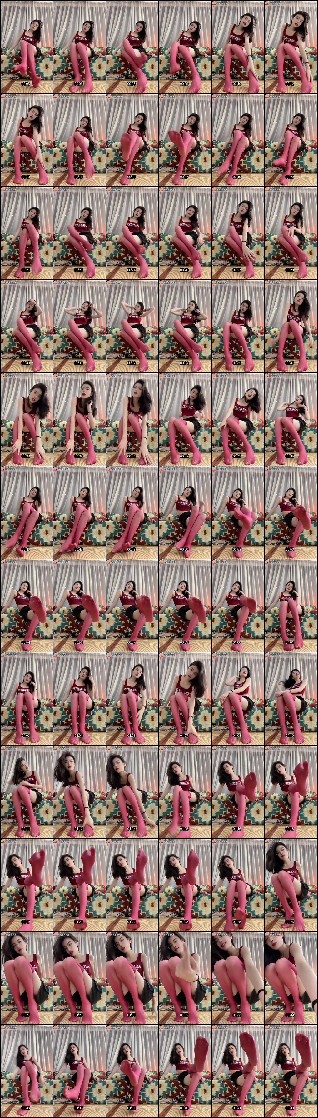 懒床崽崽丝袜秀足，中指调皮诱惑定制视频