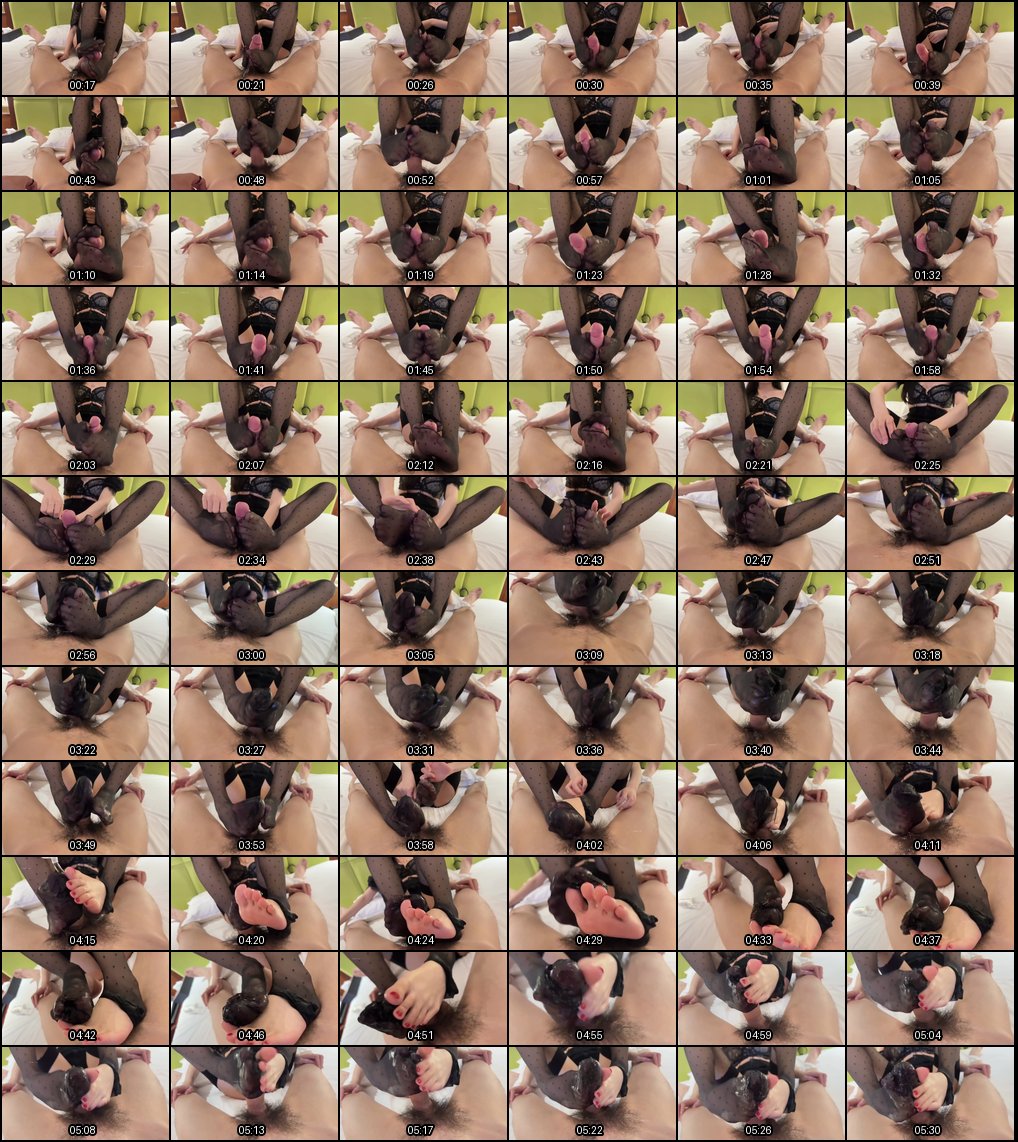 波点黑丝小姐姐足交榨精诱惑！丸丸子丝袜嫩足102V超值合集13G