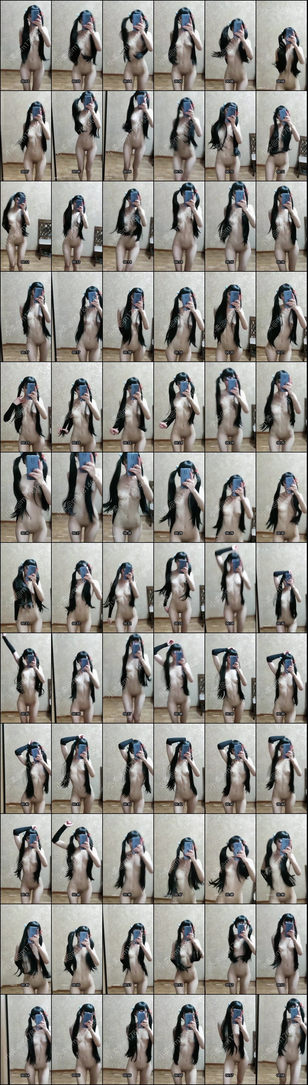 小柔JK白丝捆绑自慰，炮机跳蛋口球乳夹肛塞齐玩极致高潮_1