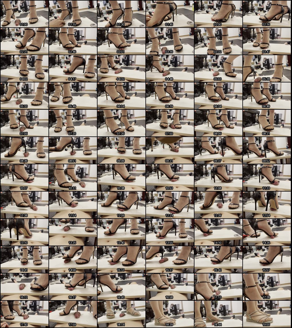 张仙人超薄丝袜高跟凉鞋鞋交踩踏诱惑