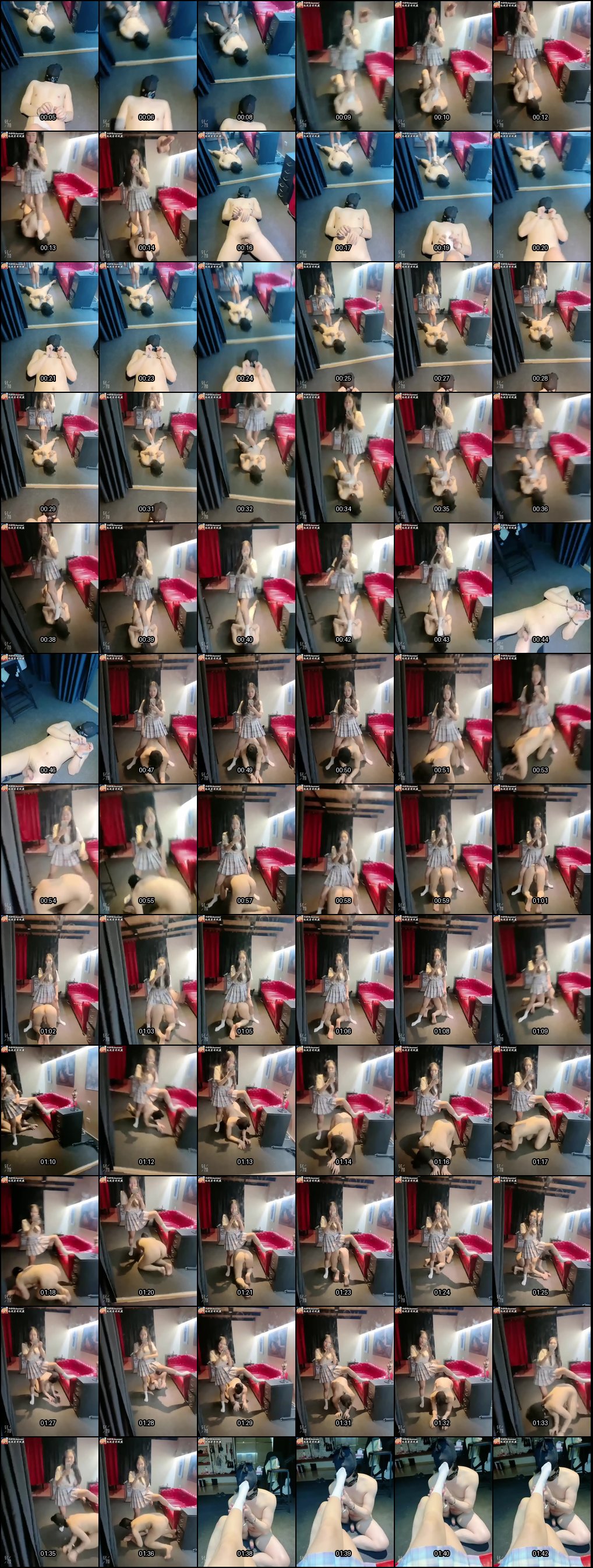 神秘女王足交调教：羞辱舔脚龟责全过程！