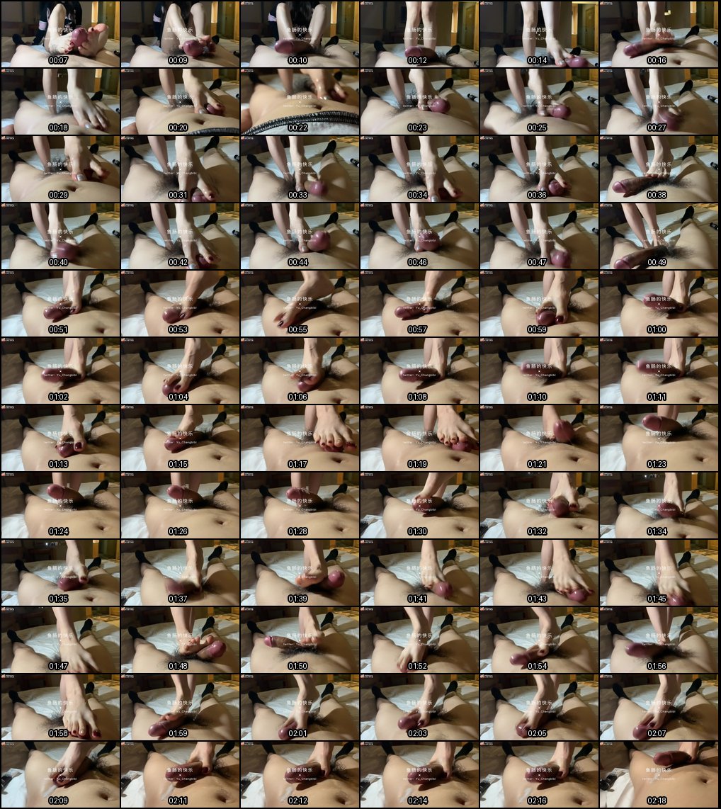 经典丝足诱惑：鱼肠的快乐系列3 足控足交女S福利