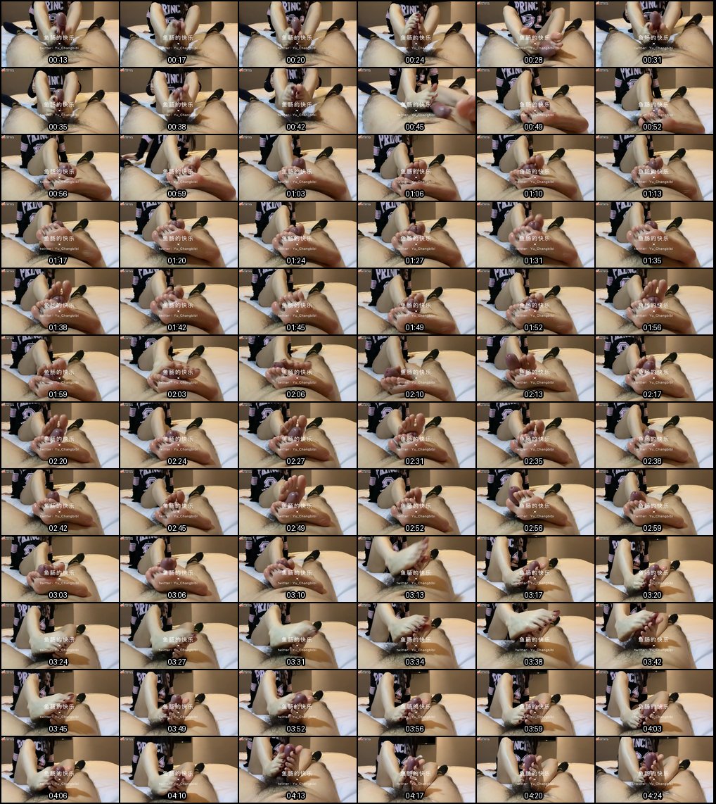 经典丝足鱼肠的快乐系列3：足控足交女S诱惑