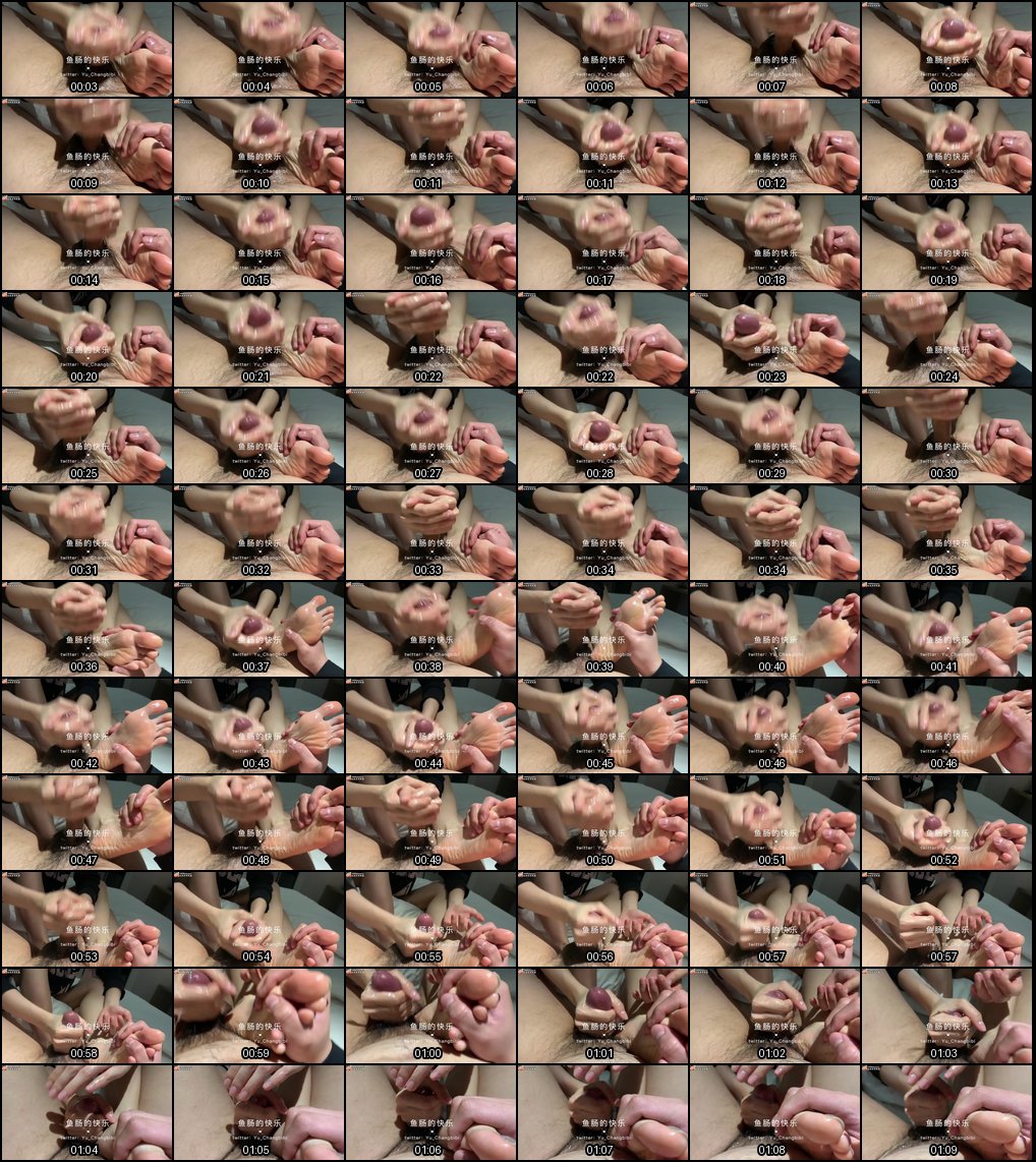 经典丝足鱼肠的快乐系列3：足控足交女S诱惑_1