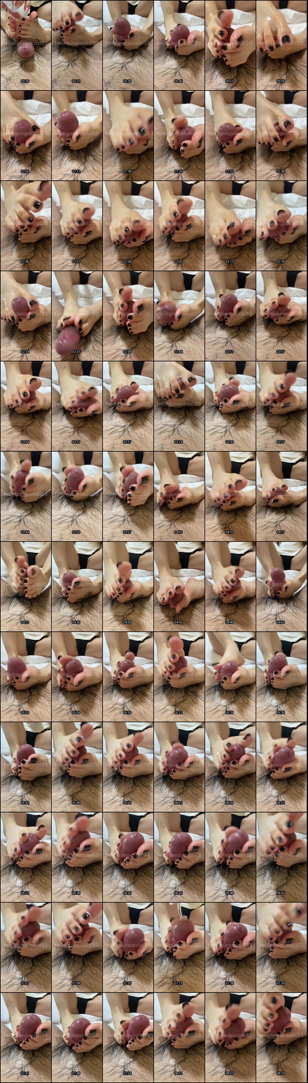 果子足控小姐姐诱惑丝袜足交双射高潮！波点油亮套弄后嫩足再战推特71V合集